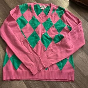 Lilly Pulitzer checkered Nancy Sweater